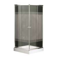 Luxury sliding door shower room with top lamp and  shower