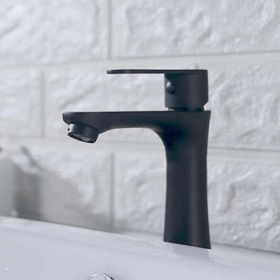 Songbai Upc Watermark mixer taps Matt black Basin Faucet