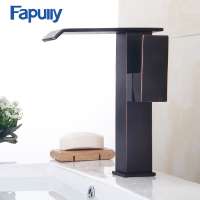 Fapully Black taps and mixers high quality basin faucets oil rubbed bronze single handle brass basin faucets