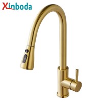 Best Selling Brushed Gold Kitchen Health Faucet Mixer Kitchen Tap Gold