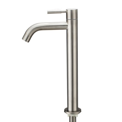 SONGBAI SUS 304 saniary ware fittings tap single lever deck mounted outdoor cold water basin faucet types