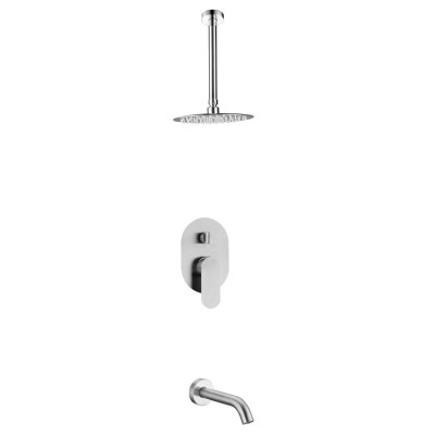 China Modern Bathroom Sanitary Ware Wall Mounted Concealed Bath And Shower Faucet Set